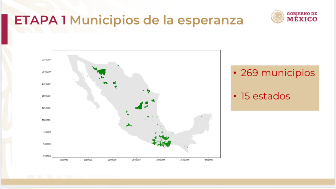 Municipios 'de la esperanza' a partir del 18 de mayo Municipios 'de la esperanza' a partir del 18 de mayo