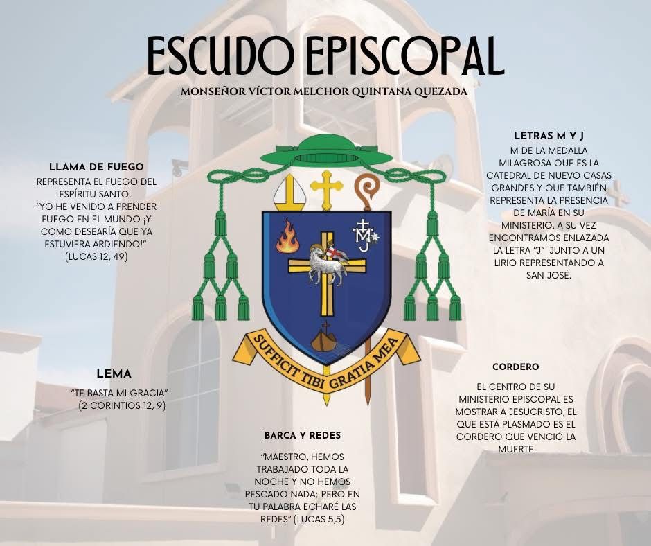 Escudo episcopal del obispo Víctor Quintana Escudo episcopal del obispo Víctor Quintana
