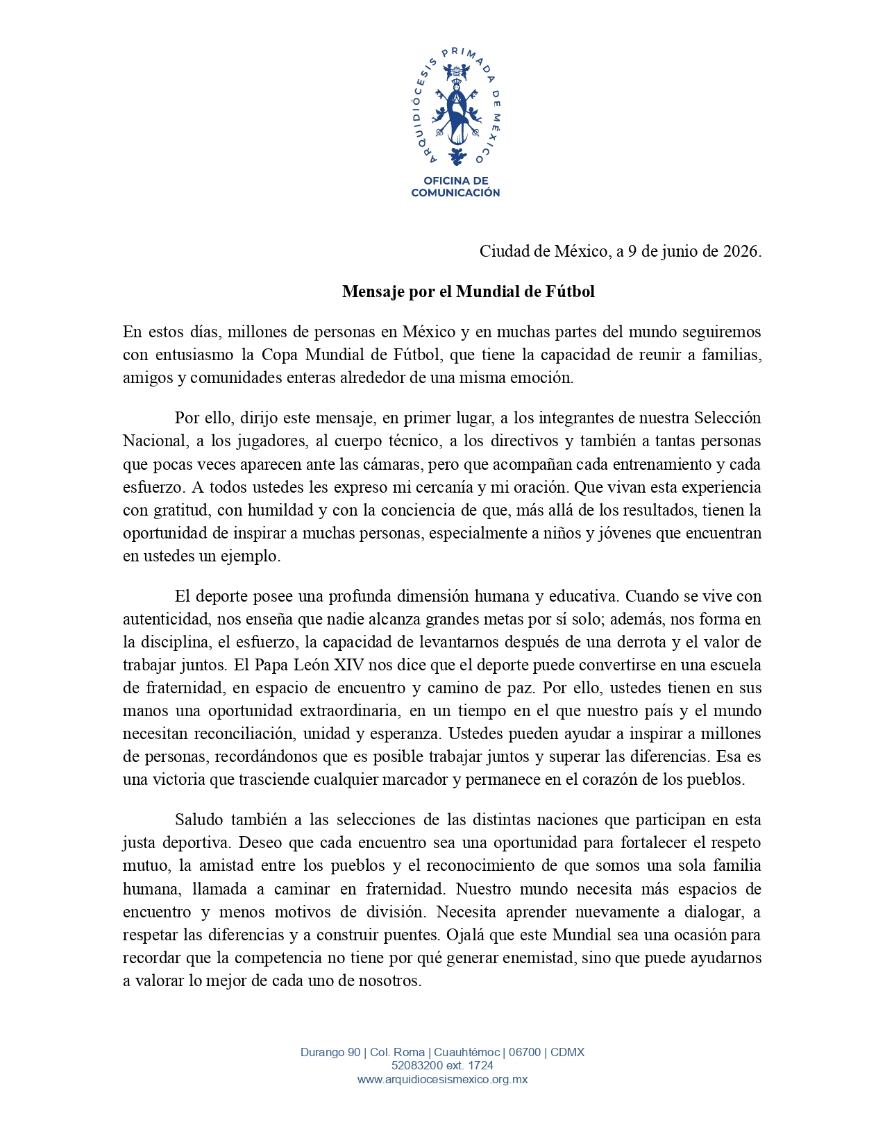 Mensaje Mensaje por el Mundial de Futbol page 0001